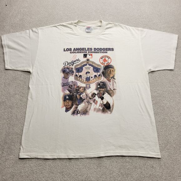 Los Angeles Dodgers 2008 LA Coliseum Exhibition Vintage T Shirt Men's Size XXL - Picture 1 of 6